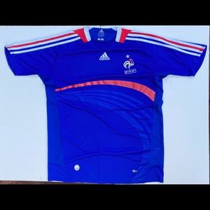 Vtg French FFF adidas Jersey men’s Sz L